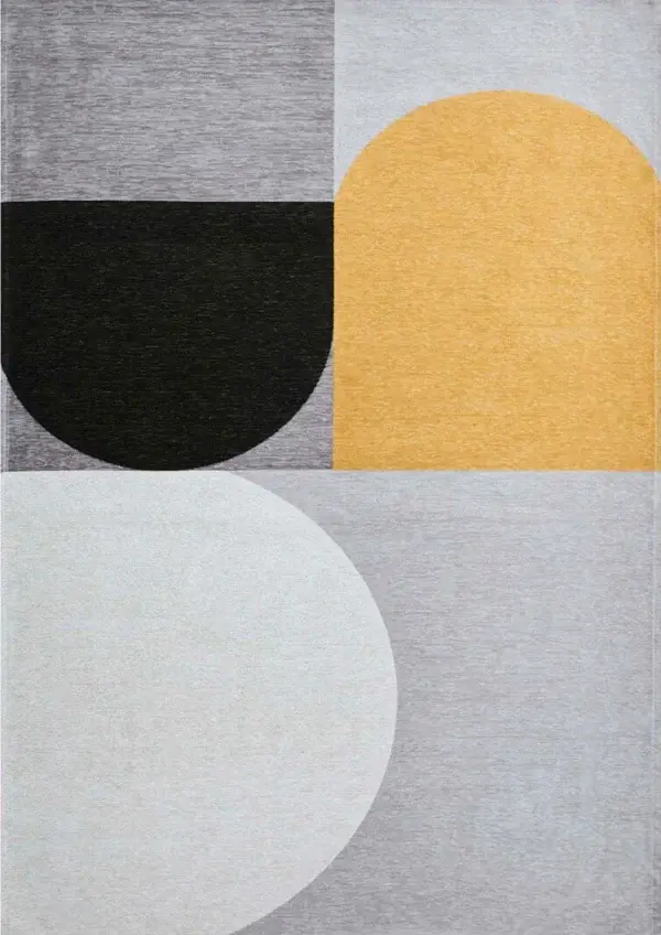 MODERN GRAY/SILVER/ASH HAND TUFTED RUG