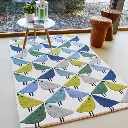 MODERN BIRDS DESIGN HAND TUFTED RUG