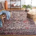 POPPY/MIDNIGHT NAVY HAND KNOTTED RUG