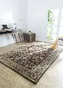 DARK BROWN/MUSHROOM HAND TUFTED RUG