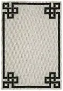 OUTDOOR BEIGE - BLACK HAND TUFTED RUG