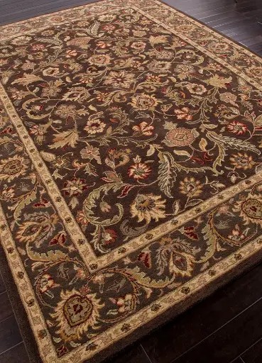 DARK BROWN/MUSHROOM HAND TUFTED RUG